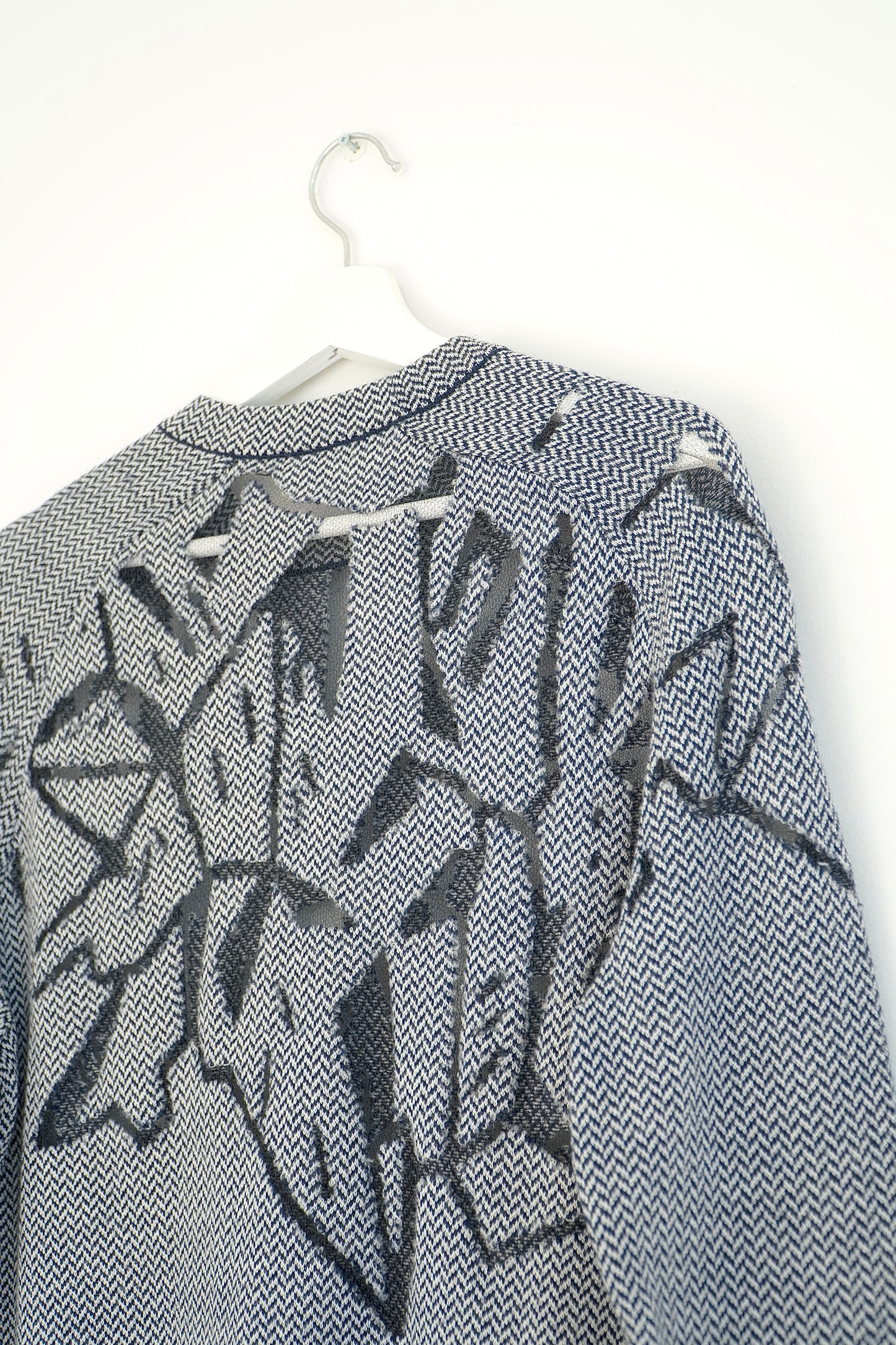 Scanlan Theodore Black and White Merino Wool Cut Out Knit (M/L)