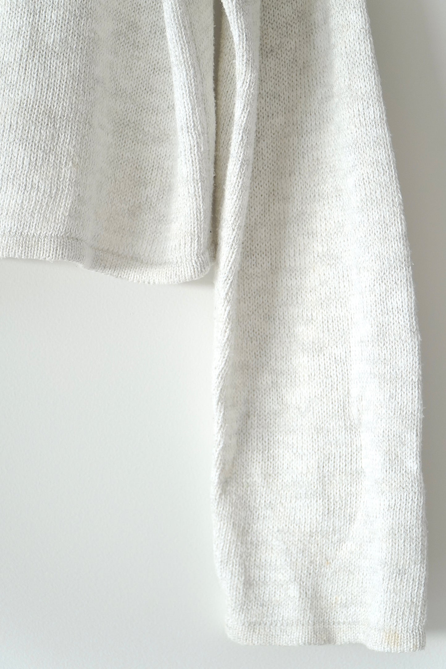 Glassons Flecked Off White Crop Relaxed Knit Jumper (M)