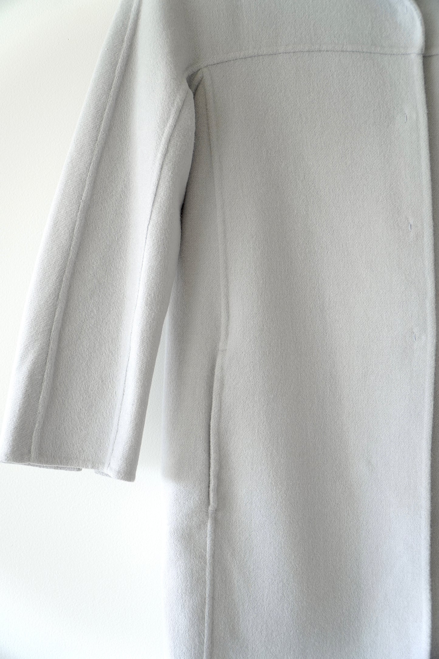 ‘S Max Mara Grey Blue Classic Single Breasted Wool Coat (6 Au)