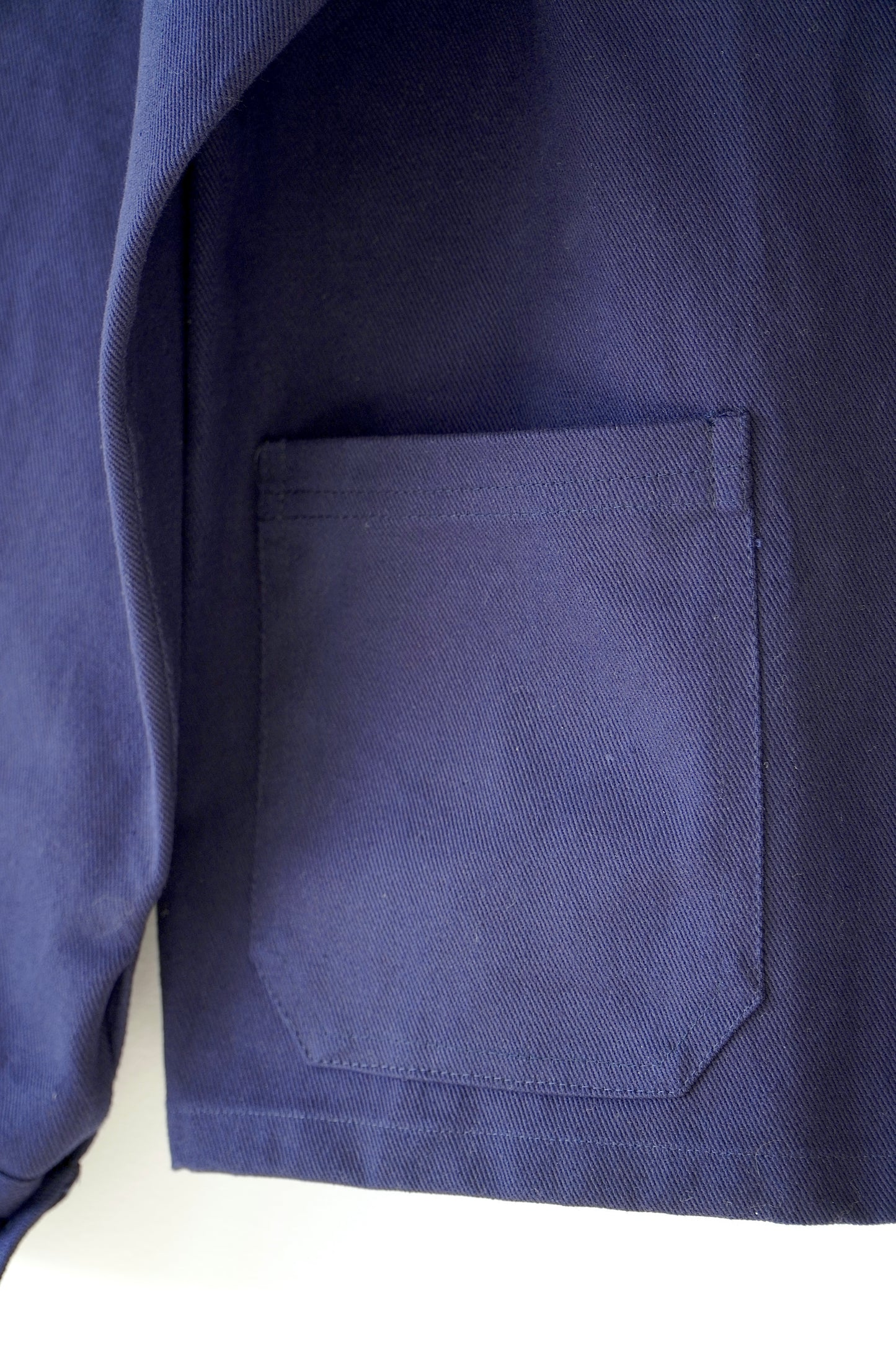 Mercador do Mundo Navy Blue Button Up Boxy Overshirt Jacket (M)