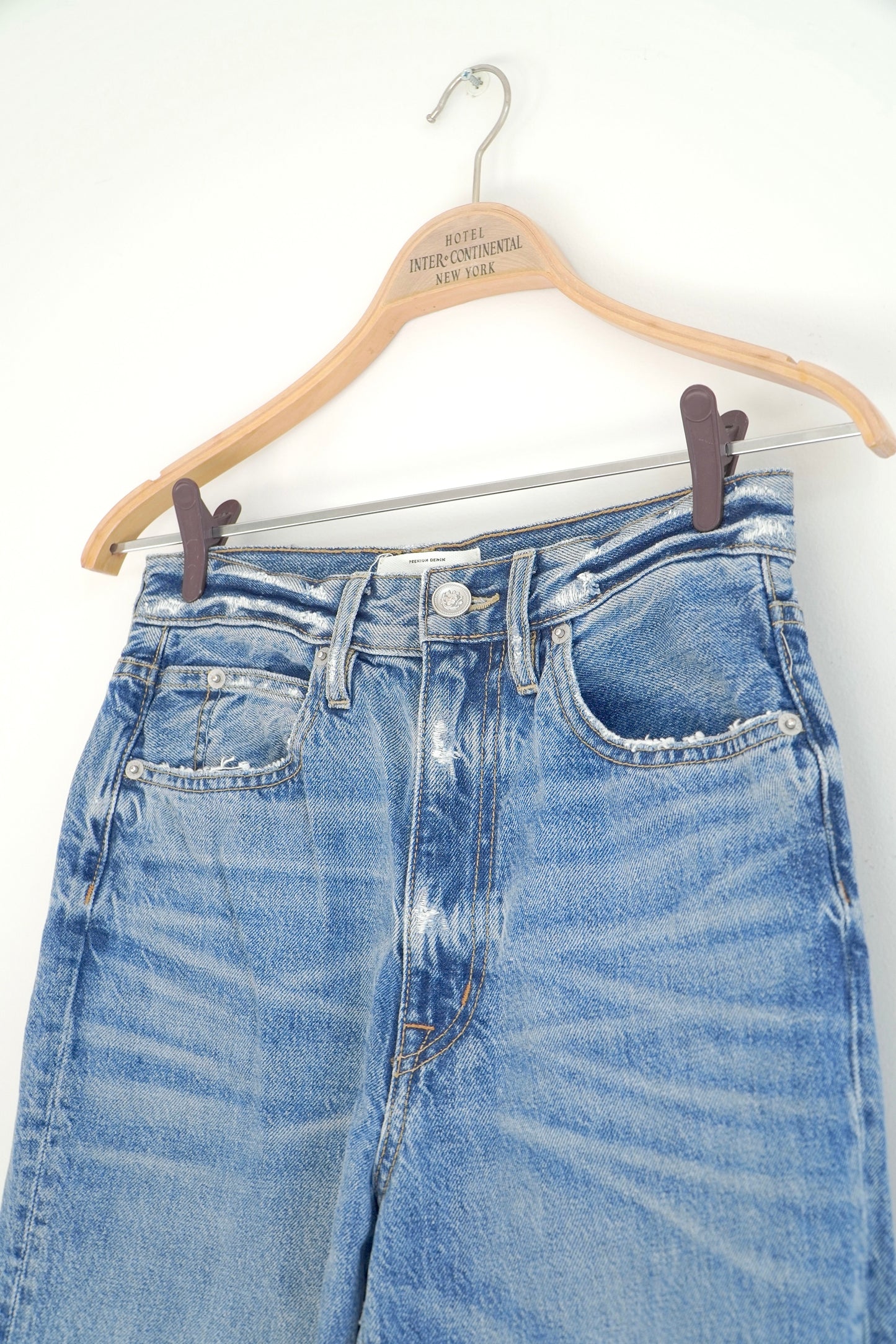 SLVRLAKE High Rise Straight Leg Jeans (26)
