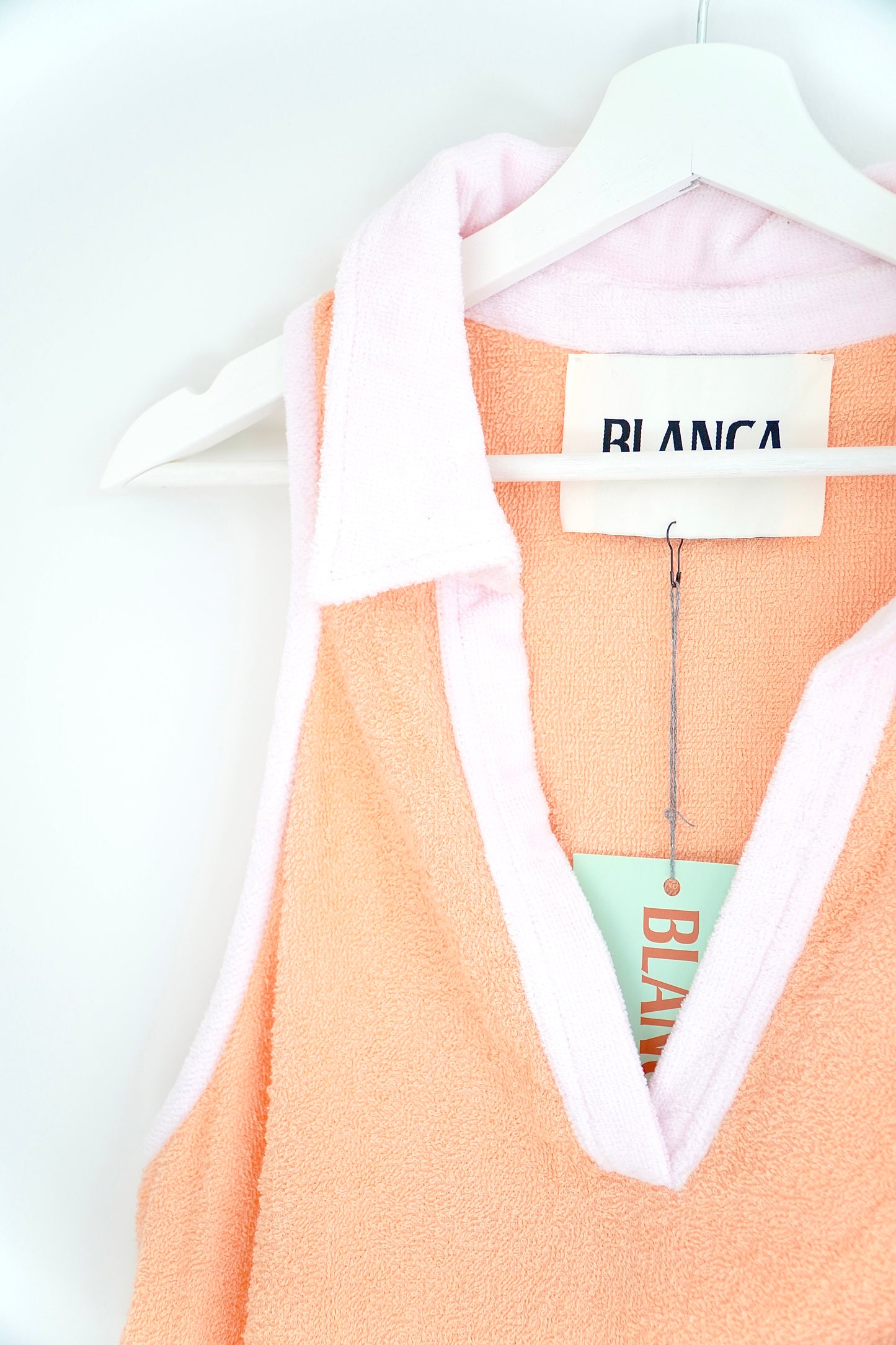 BLANCA Pastel Towelling Sleeveless Beach Dress (O/S)