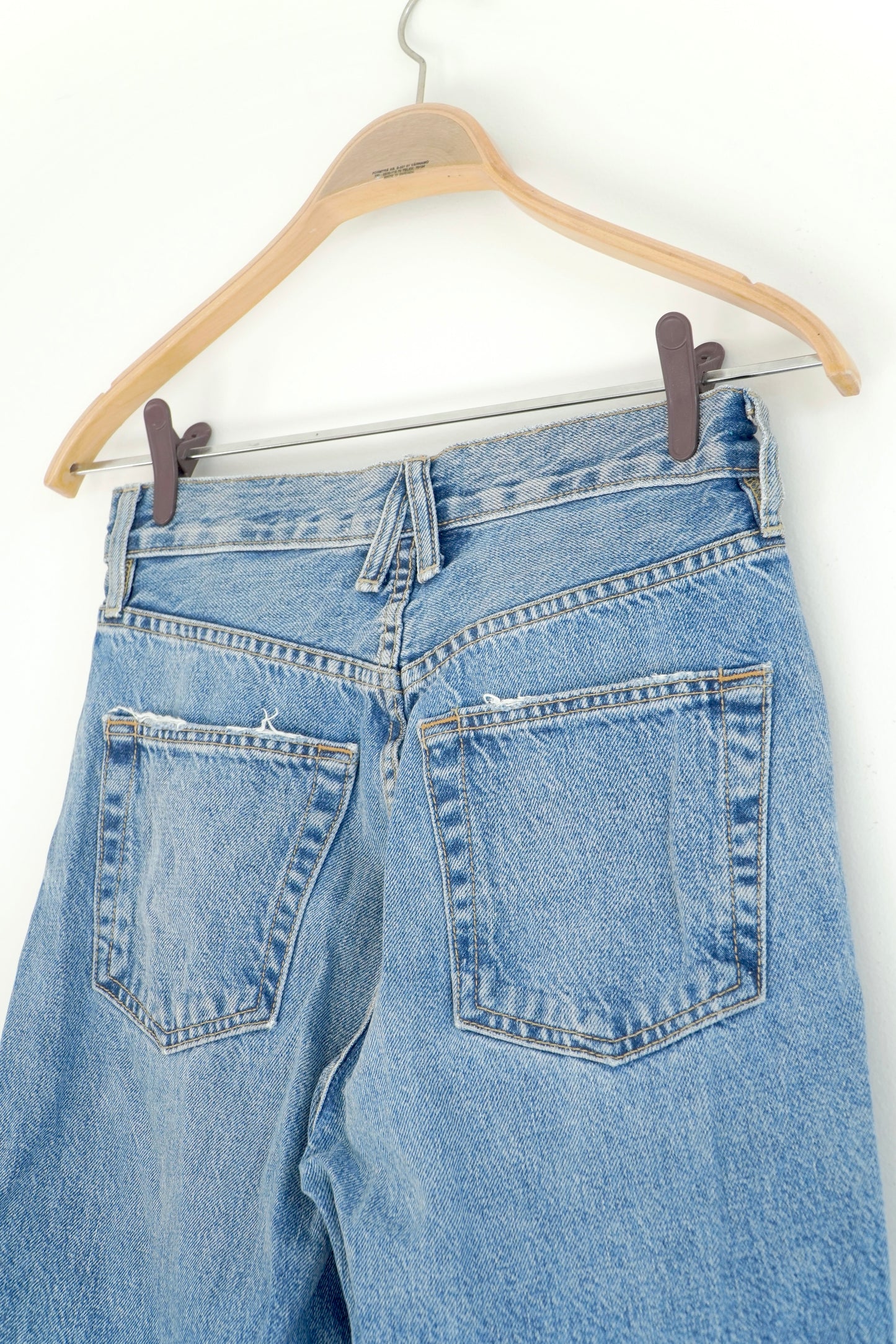 SLVRLAKE High Rise Straight Leg Jeans (26)