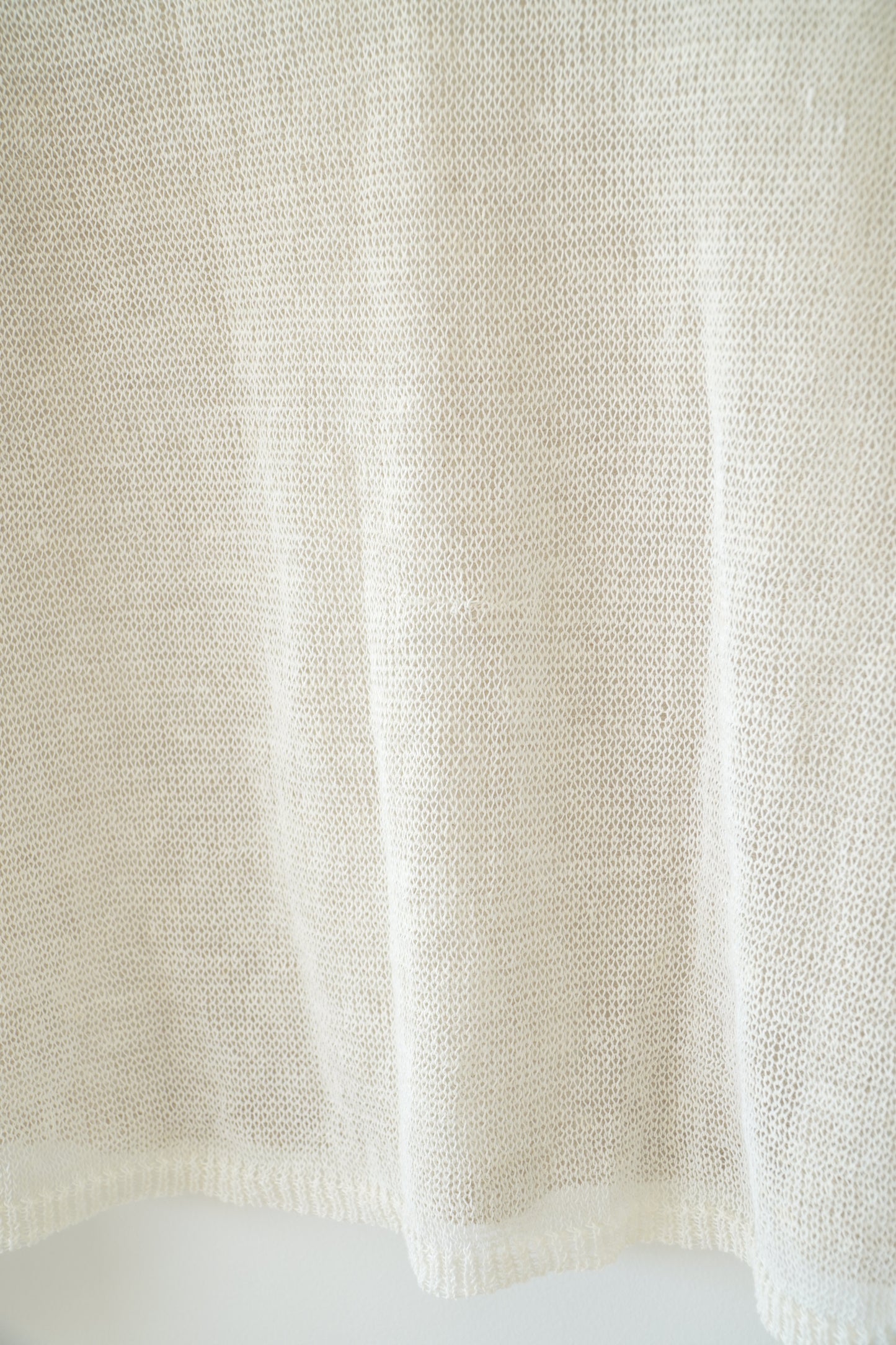 Two Tone Cream Mesh Knit Top (6-8 Au)