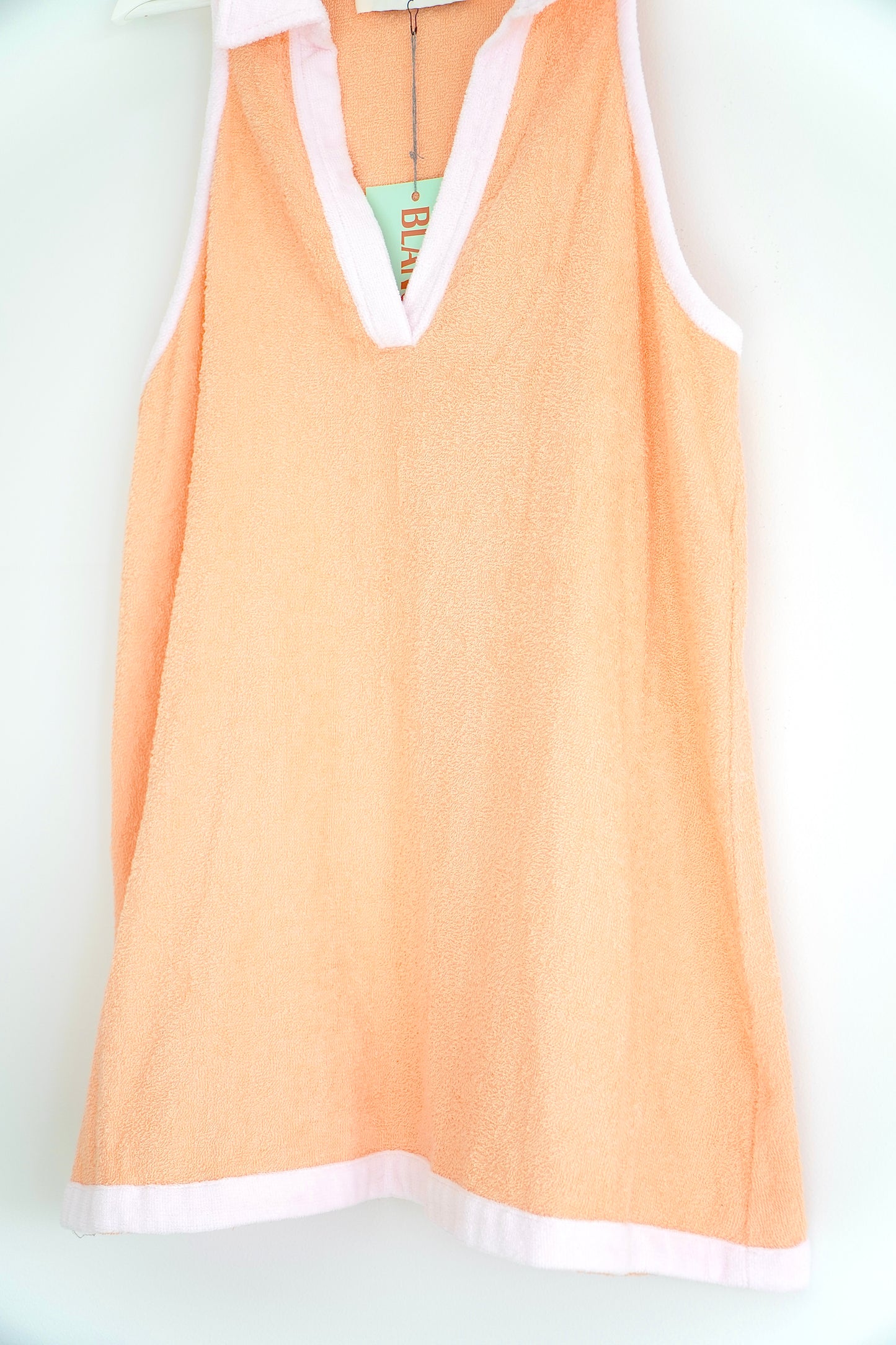 BLANCA Pastel Towelling Sleeveless Beach Dress (O/S)