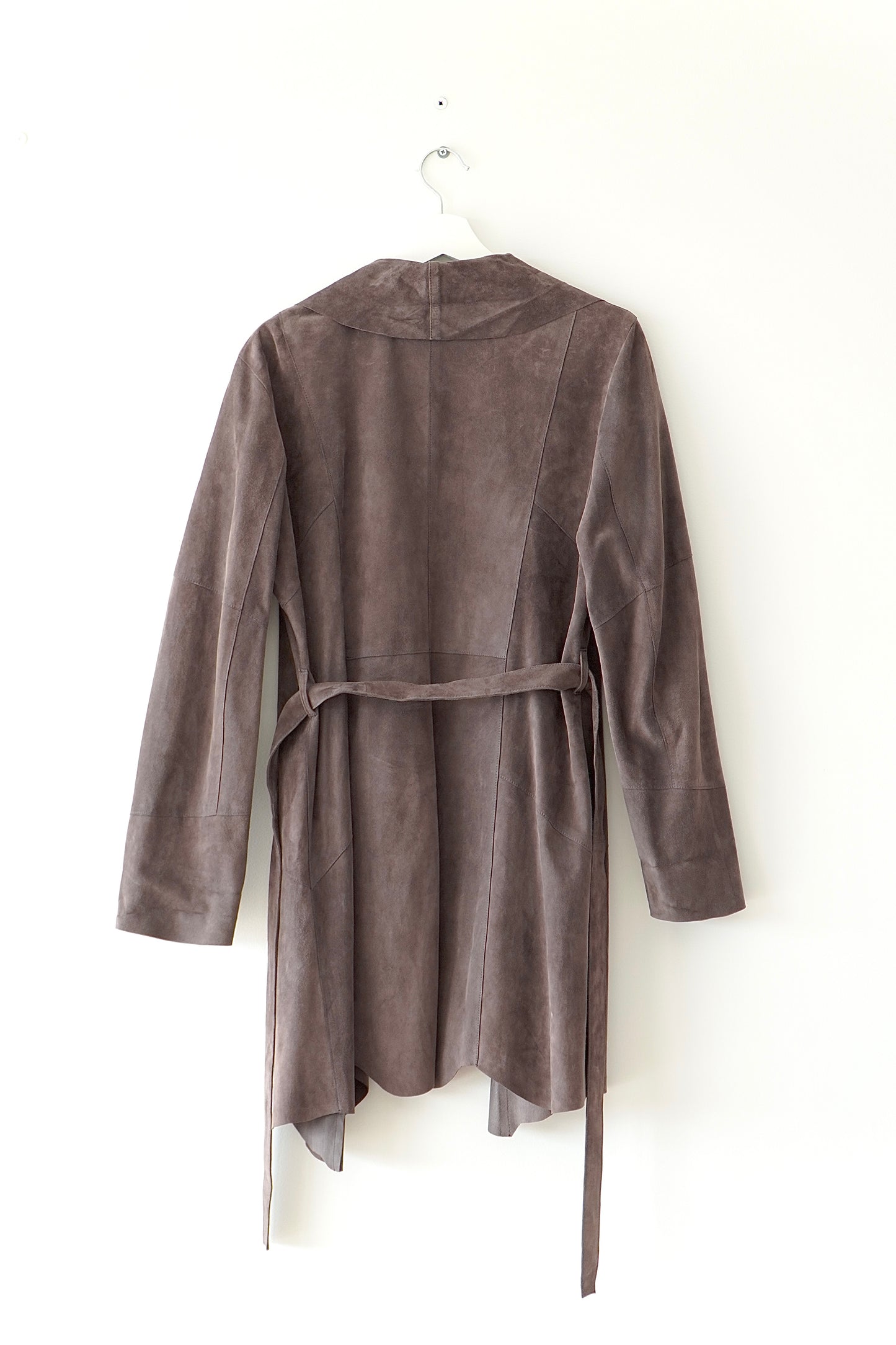 Just Cavalli Dark Brown Soft leather Waterfall Jacket (46)