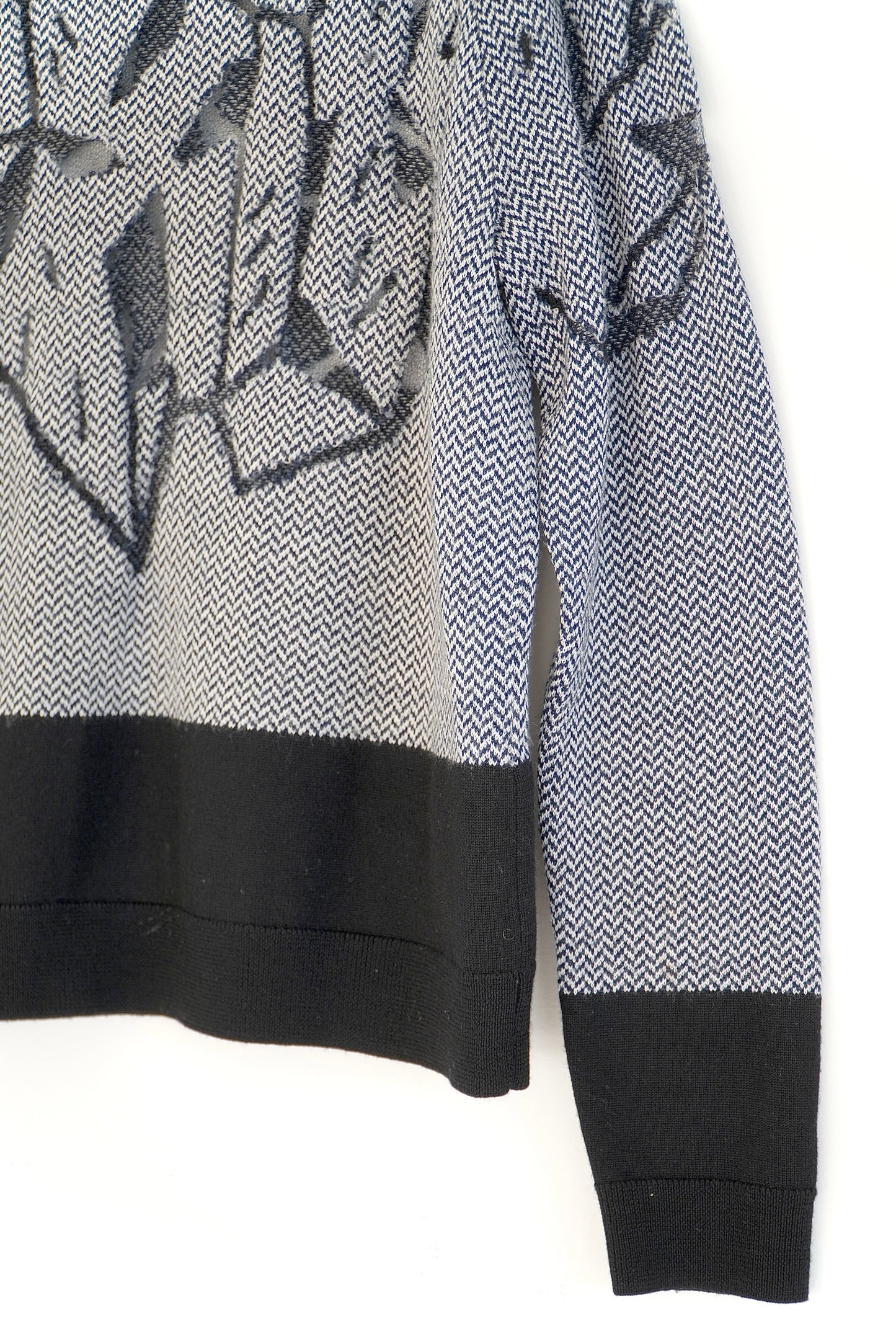 Scanlan Theodore Black and White Merino Wool Cut Out Knit (M/L)